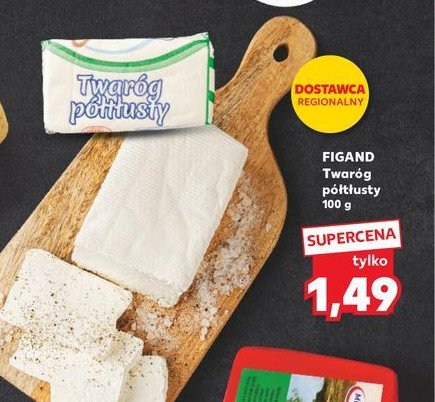 Twaróg połtłusty Figand promocja