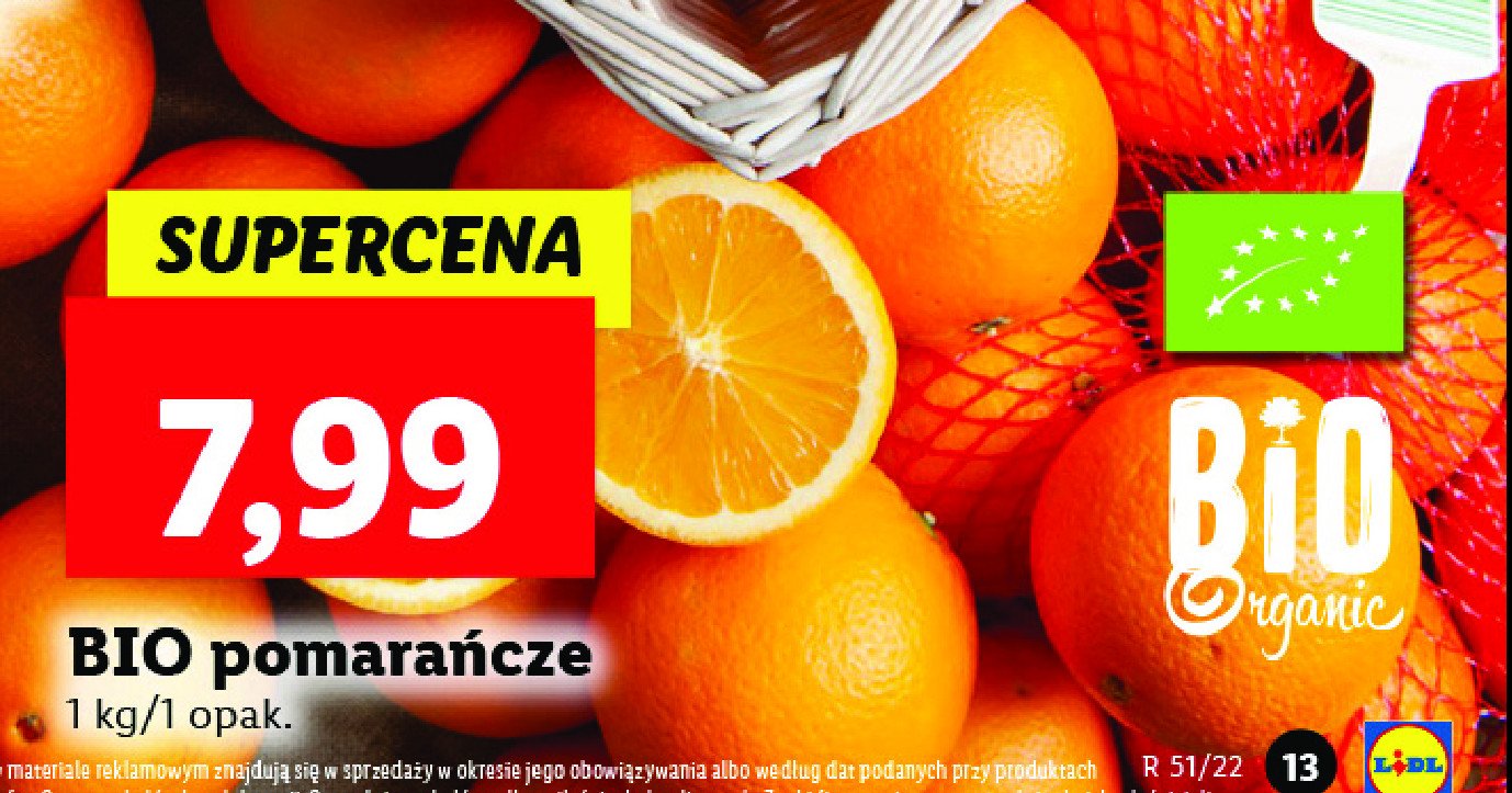 Pomarańcze bio Bio organic promocja