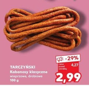 Kabanosy wieprzowe Tarczy艅ski kabanos klasyczny promocja