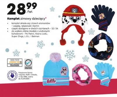 Komplet zimowy super zings promocja