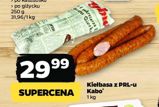 Kie艂basa z prl-u KABO promocja