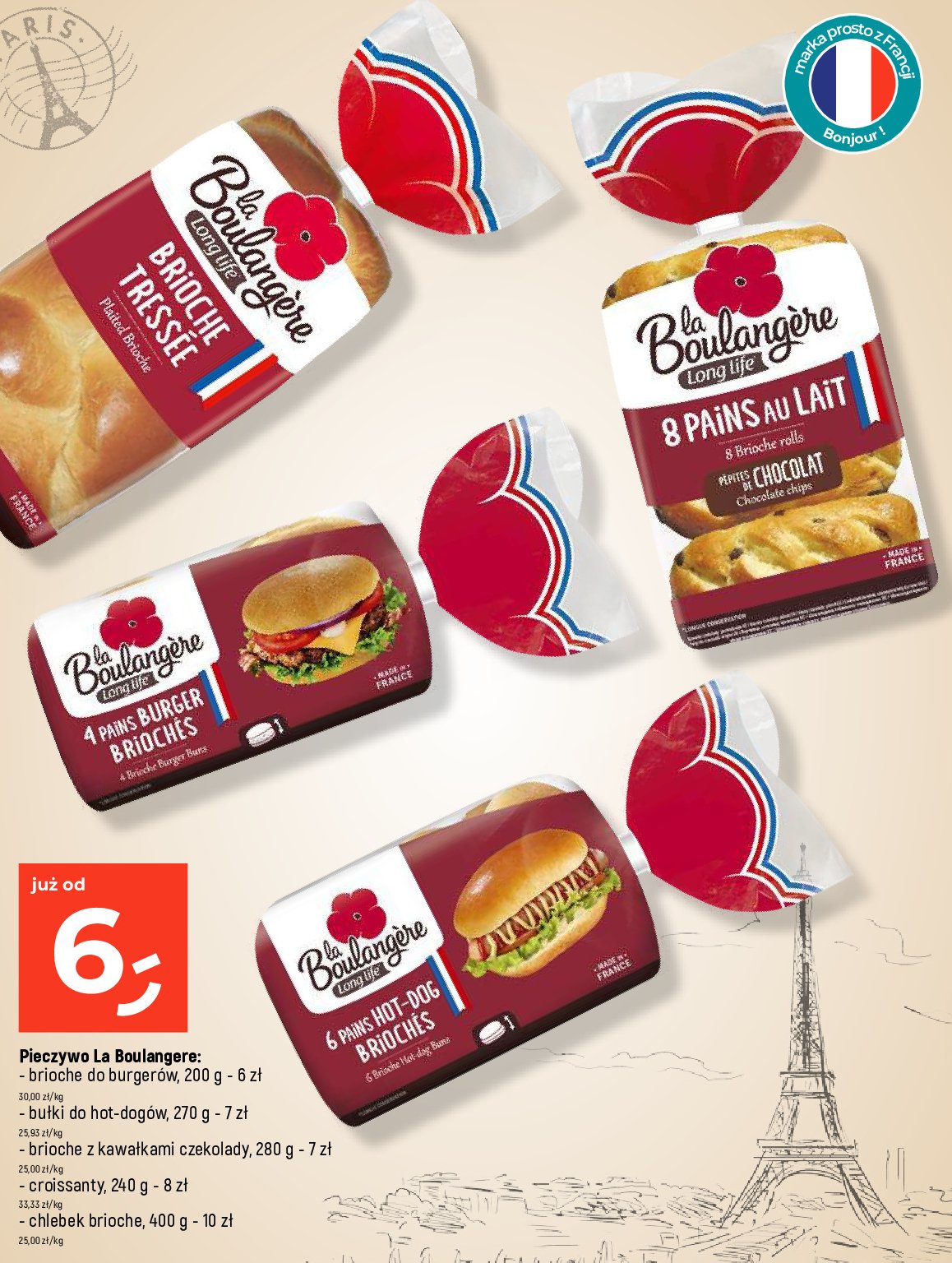Bułki do hamburgerów La boulangere promocja