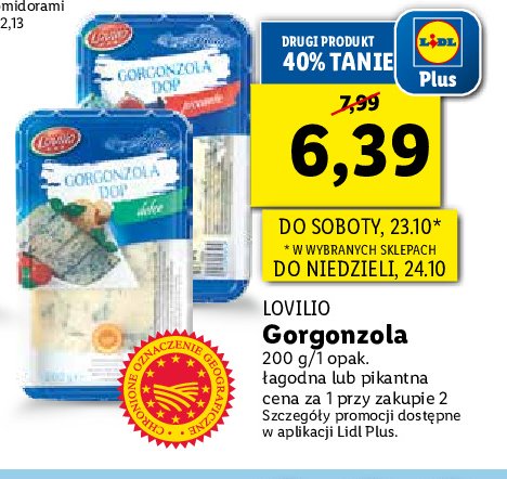 Ser gorgonzola picante Lovilio promocja