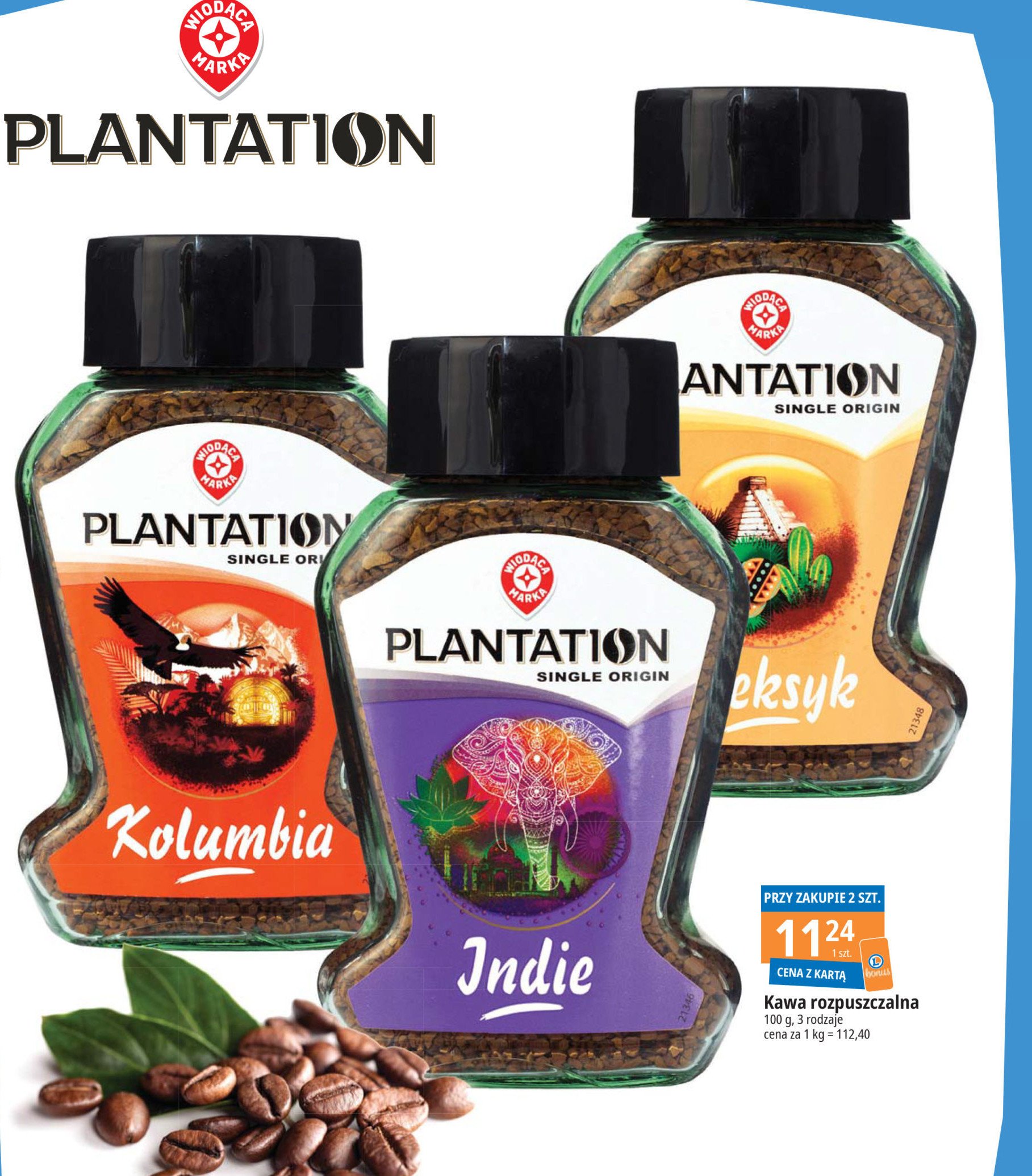 Kawa kolumbia Wiodąca marka plantation promocja