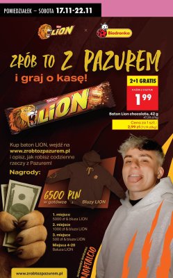 Baton Lion chocolate, 42g promocja w Biedronka