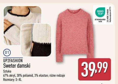 Sweter damski UP2FASHION promocja w Aldi