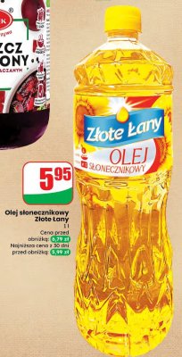 Olej słonecznikowy Złote Łany promocja w Dino