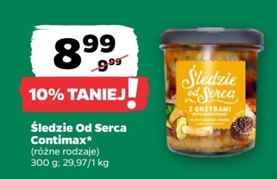 Śledzie Od Serca Contimax (różne rodzaje) promocja w Netto