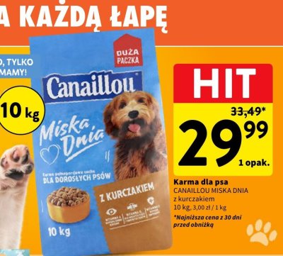 Karma dla psa CANAILLOU MISKA DNIA z kurczakiem promocja w Intermarche