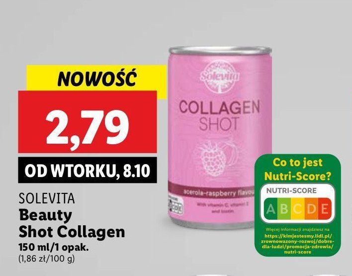 Shot collagen Solevita promocja