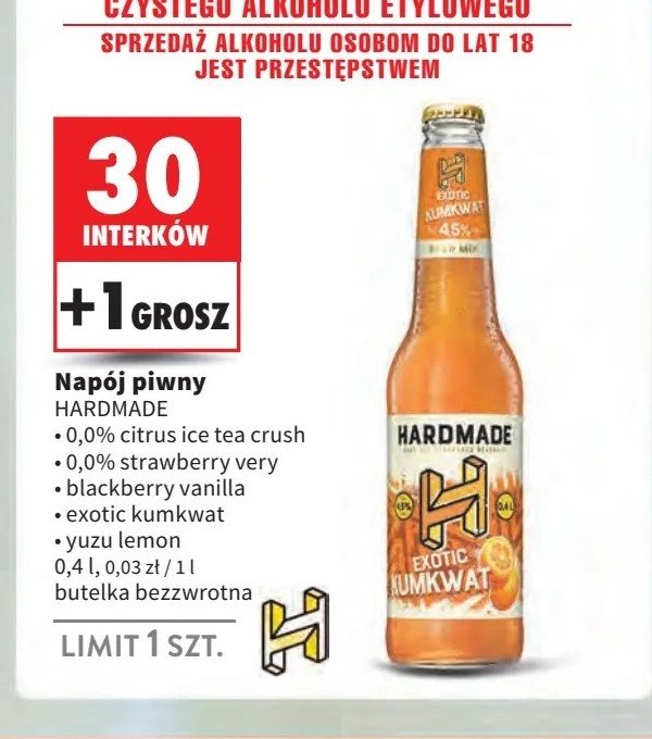 Piwo Hardmade citrus ice tea promocja