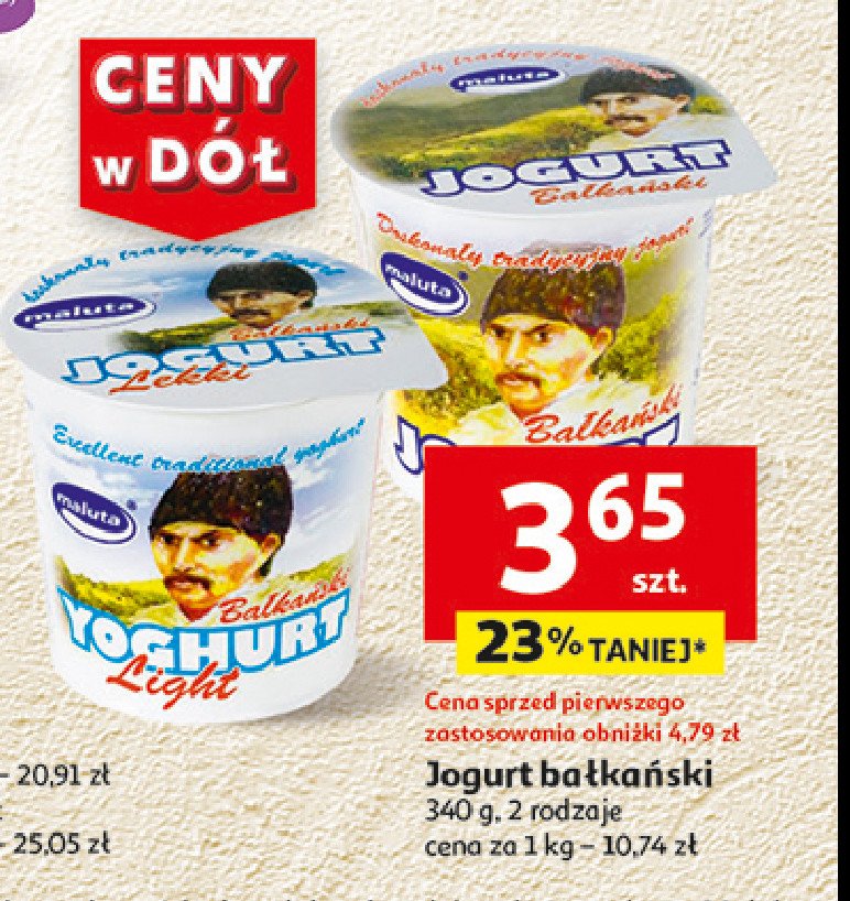 Jogurt bałkański lekki Maluta promocja