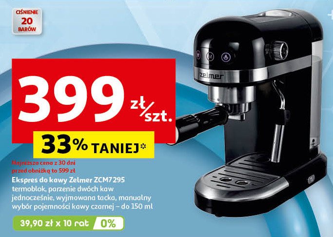 Ekspres ciśnieniowy zcm7295 Zelmer promocja