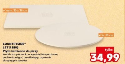 P艂yta kamienna do pizzy 30 x 38 cm K-classic let's bbq promocja