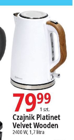 Czajnik kettle velvet wooden Platinet promocja