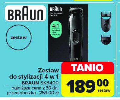 Zestaw sk3400 Braun promocja