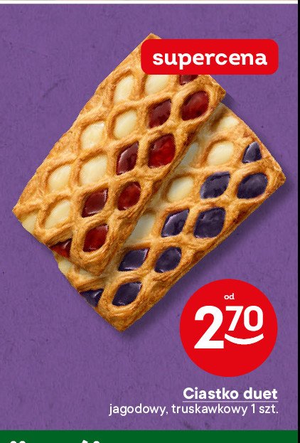 Ciastko jagodowy duet promocja