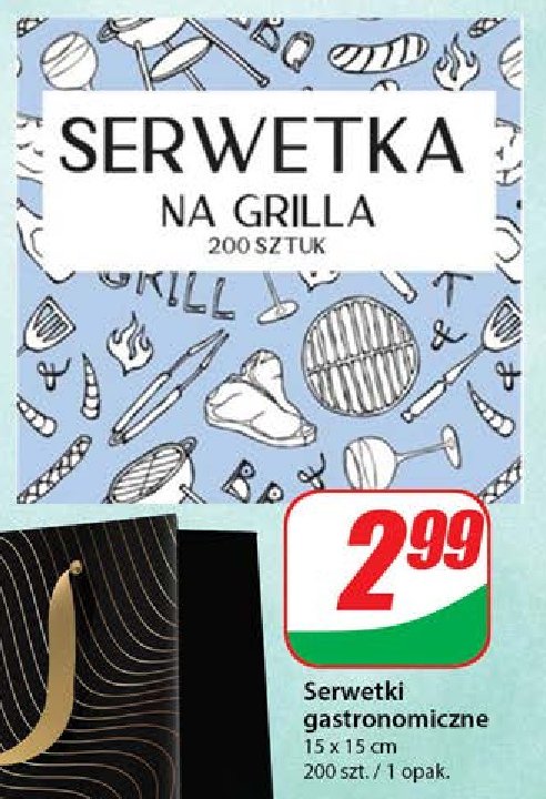 Serwetki 15 x 15 cm promocja w Dino