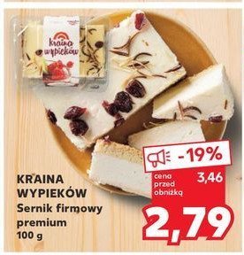 Sernik firmowy Kraina wypieków promocja