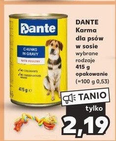 Karma dla psów kurczak Dante promocja