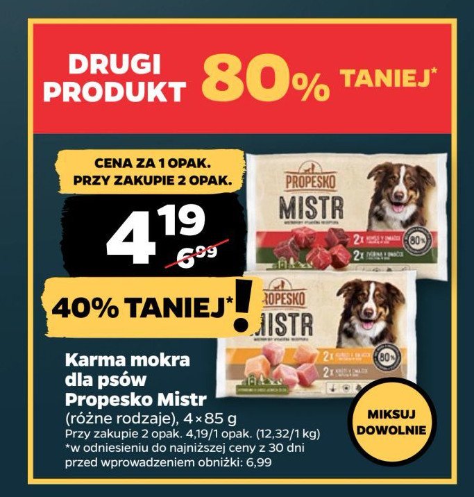 Karma dla psa z wołowiną PROPESKO promocja