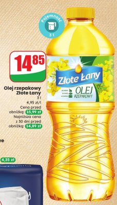 Olej rzepakowy Złote Łany promocja w Dino