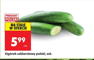 Ogórek szklarniowy polski promocja w Biedronka