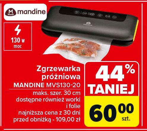 Zgrzewarka próżniowa mvs130-20 Mandine promocja