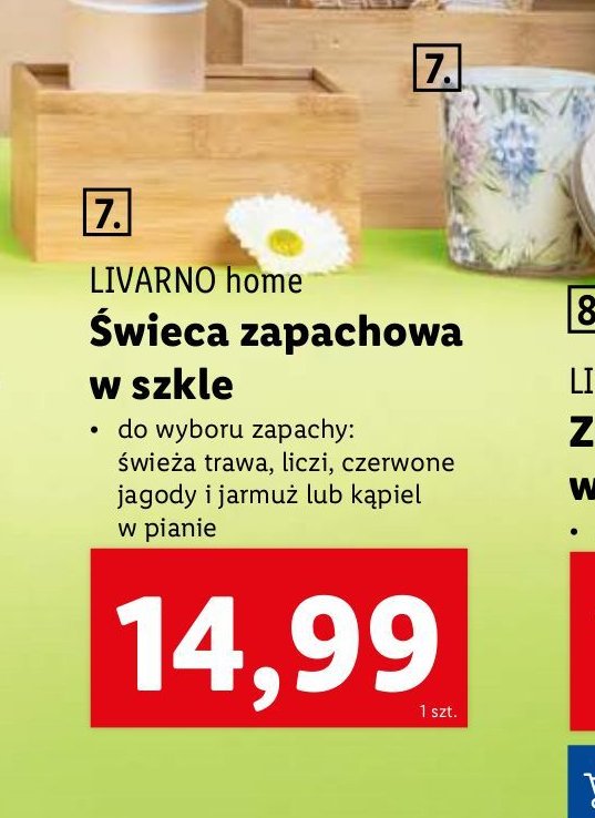 Świeca zapachowa w szkle liczi LIVARNO HOME promocja w Lidl