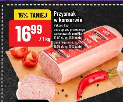 Przysmak w konserwie promocja w POLOmarket