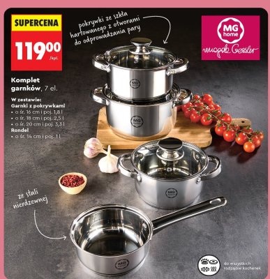 Komplet garnków 7 el. promocja w Biedronka