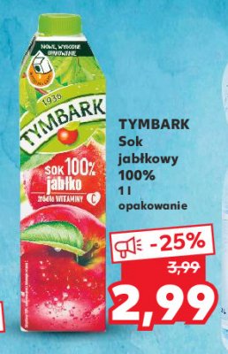 Sok 100 % jabłko Tymbark 1936 promocja
