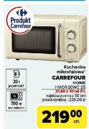 Kuchenka mikrofalowa hmor-20wc-25 Carrefour home promocja w Carrefour