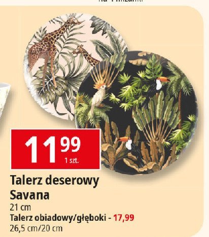 Talerz głęboki savana 20 cm promocja