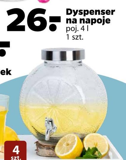 Pojemnik na napoje z kranikiem 4 l promocja