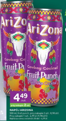 Napój Arizona Fruit Punch, Cowboy Cocktail promocja w Stokrotka