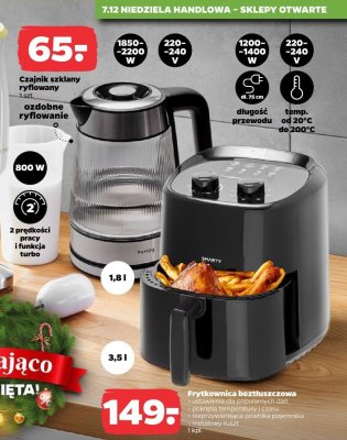 Czajnik szklany ryflowany 1 szt. promocja w Netto