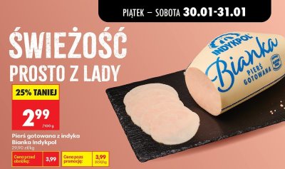 Pierś gotowana z indyka Bianka  promocja w Biedronka