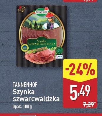 Szynka szwarcwaldzka Tannenhof promocja w Aldi