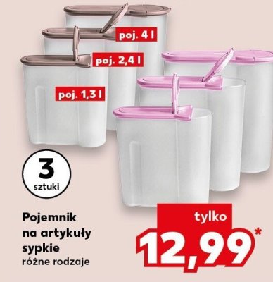 Pojemnik na artykuły sypkie różne rodzaje promocja w Kaufland