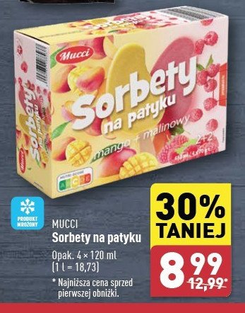 Sorbety na patyku Mucci promocja