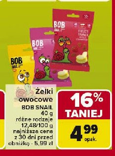 Przekąska jabłkowa Bob snail promocja w Carrefour Market