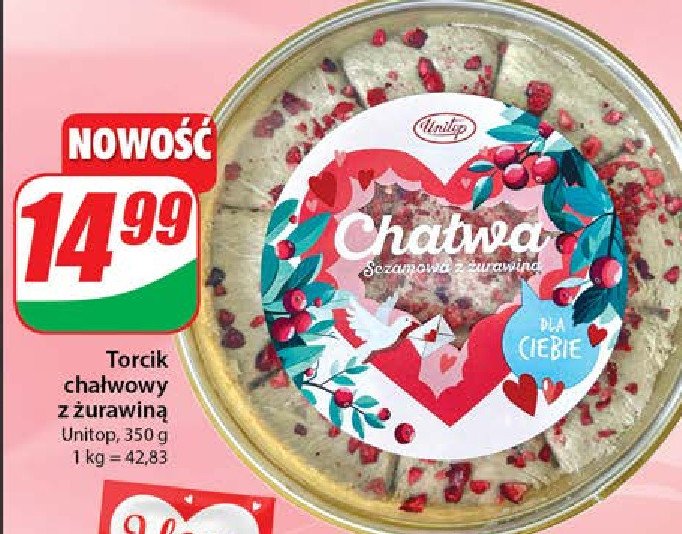 Chałwa sezamowa z zurawiną Unitop promocja