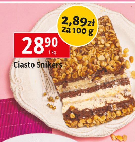 Ciasto snikers promocja