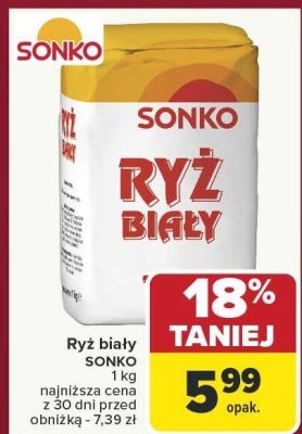 Ryż biały SONKO promocja w Carrefour