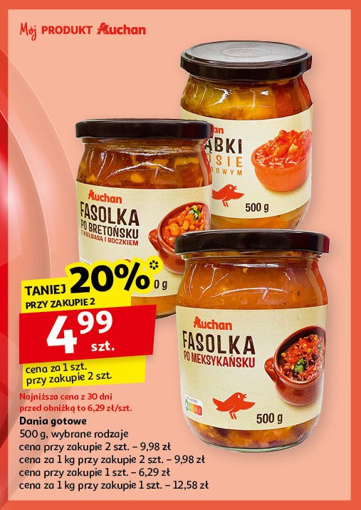 Gołąbki w sosie pomidorowym Auchan promocja