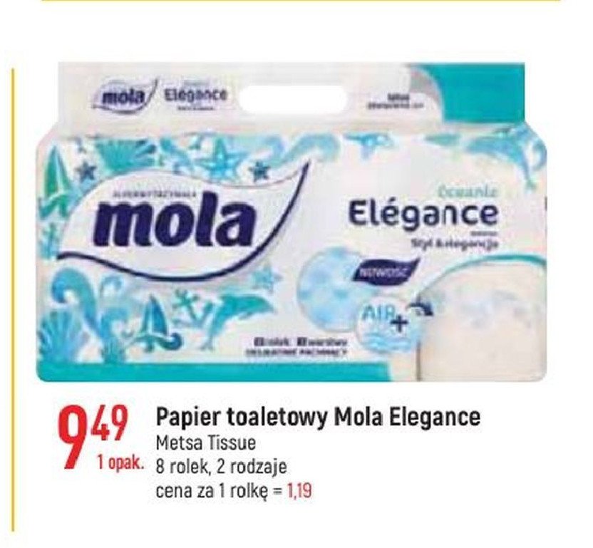 Papier toaletowy biała perła Mola elegance promocja