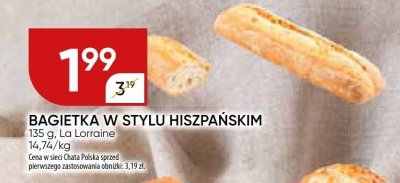 Bagietka w stylu hiszpańskim promocja w Chata Polska