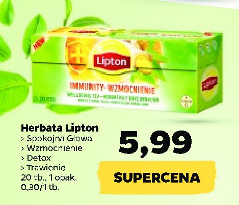 Herbatka ziołowa Lipton do the detox promocja