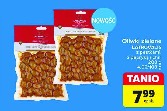 Oliwki zielone z papryką i chili Latrovalis promocja